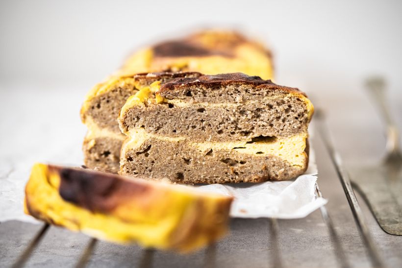 Banánový chlebíček s tvarohovo-ricottovým krémem