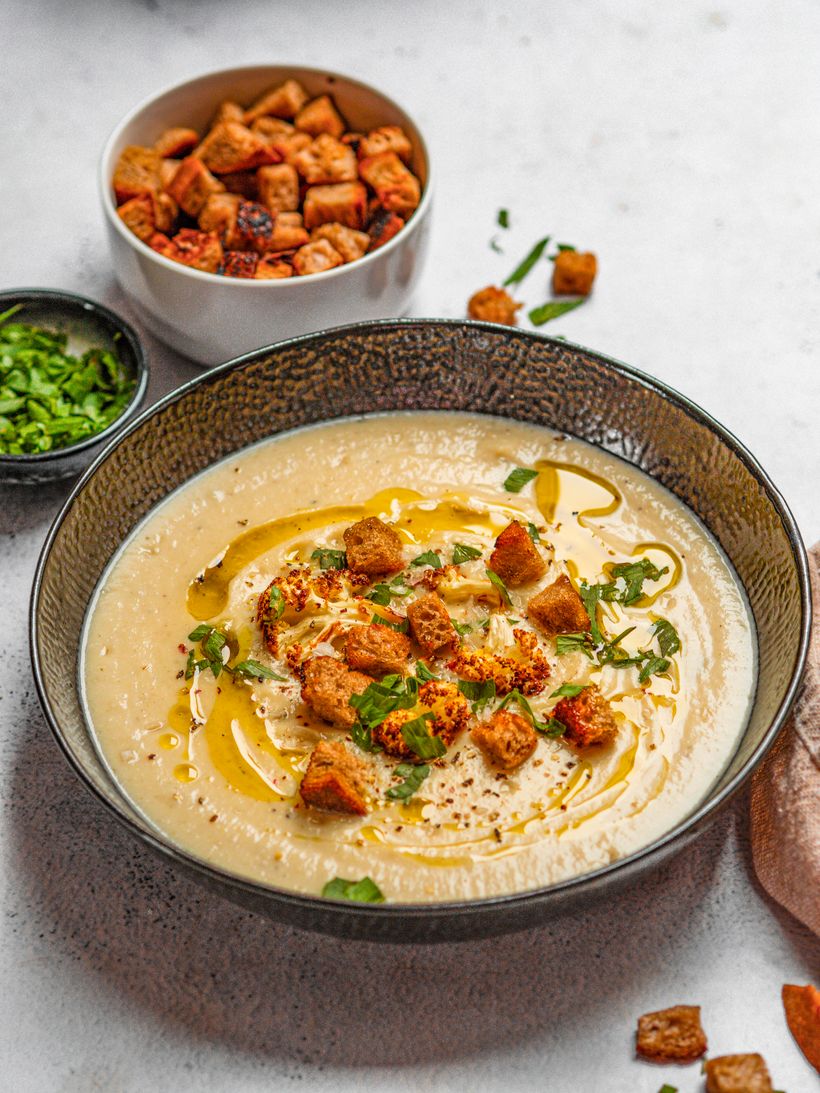 Jednoduchý karfiolový krém