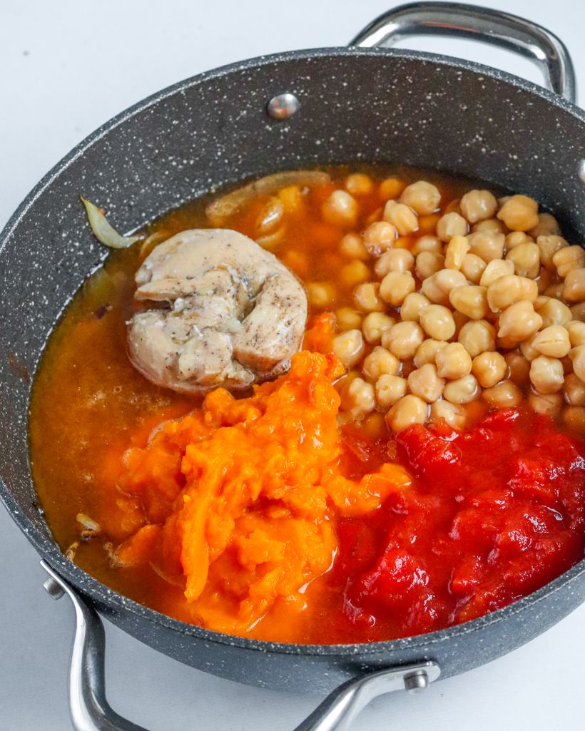 Dýňové curry s kuřetem