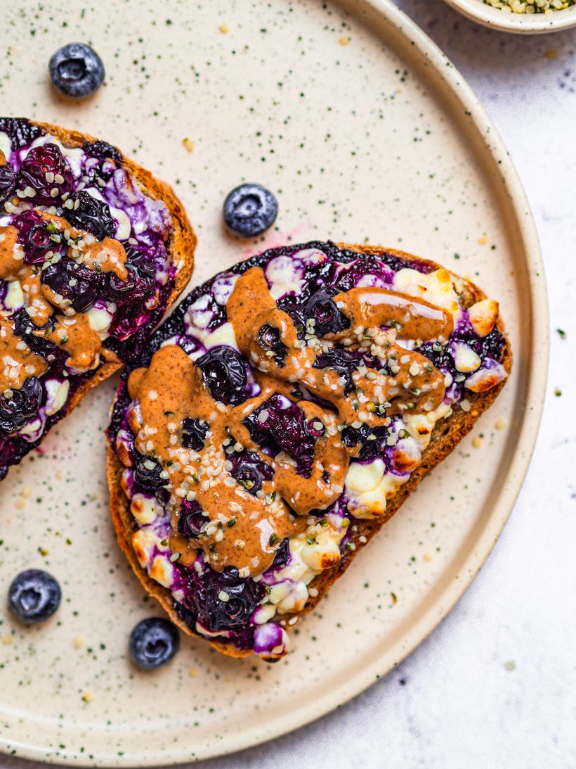 Sweet Cottage Cheese Toast