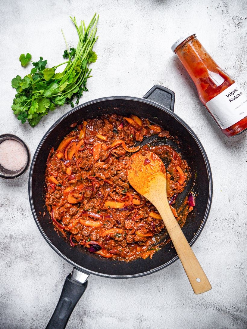 Überbackene Rindfleisch-Tacos mit Guacamole