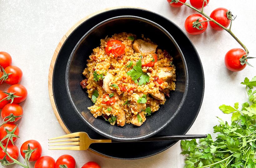 Bulgureto s kuřecím masem