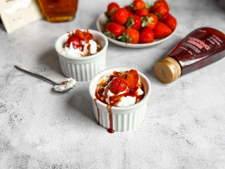 Jahodový mini cheesecake
