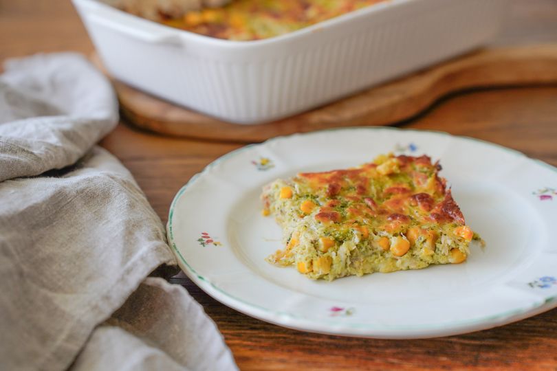 Brokolicový quiche s kuřecím masem