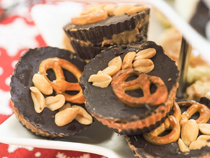 Čokoládové košíčky s arašídovým máslem