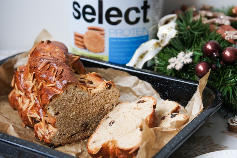 Proteínová vianočka zo špaldovej múky