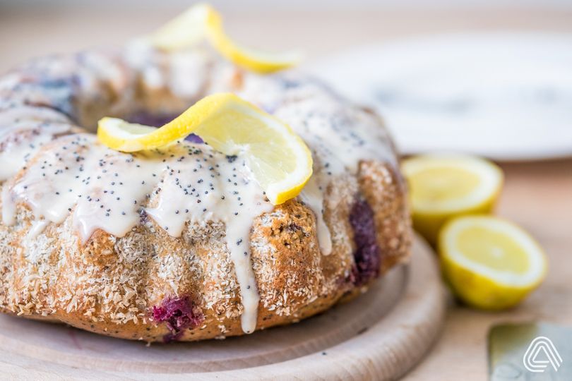 Citronovo-maková bábovka ze špaldové mouky