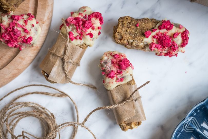 Domáce orechové tyčinky s bielou čokoládou