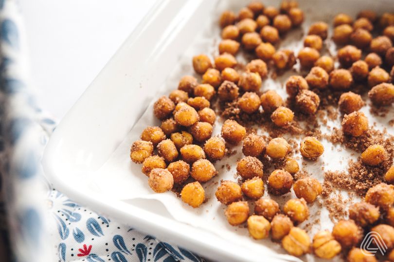 Křupavá pečená cizrna na sladko