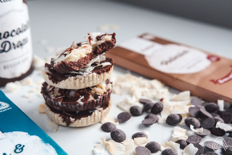 Kokosovo-čokoládové košíčky