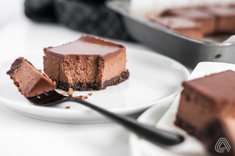 Extra čokoládový cheesecake na plech
