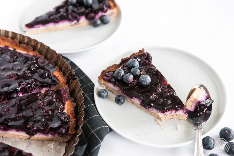 Čučoriedková torta s tvarohom