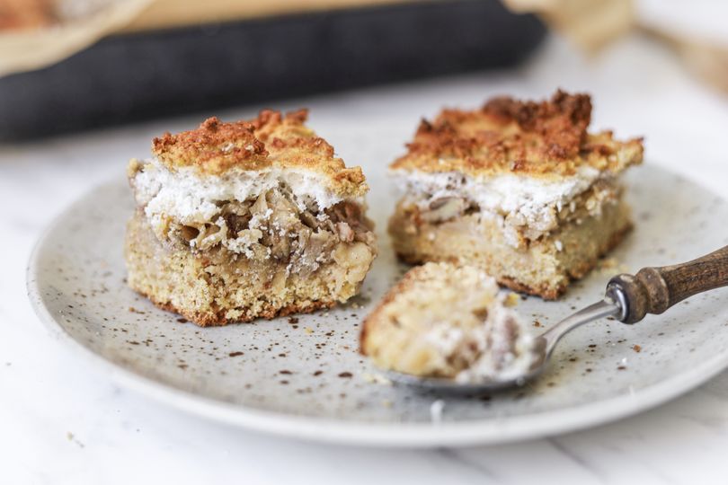 Zdravé barónkine rezy s tvarohom a jablkami