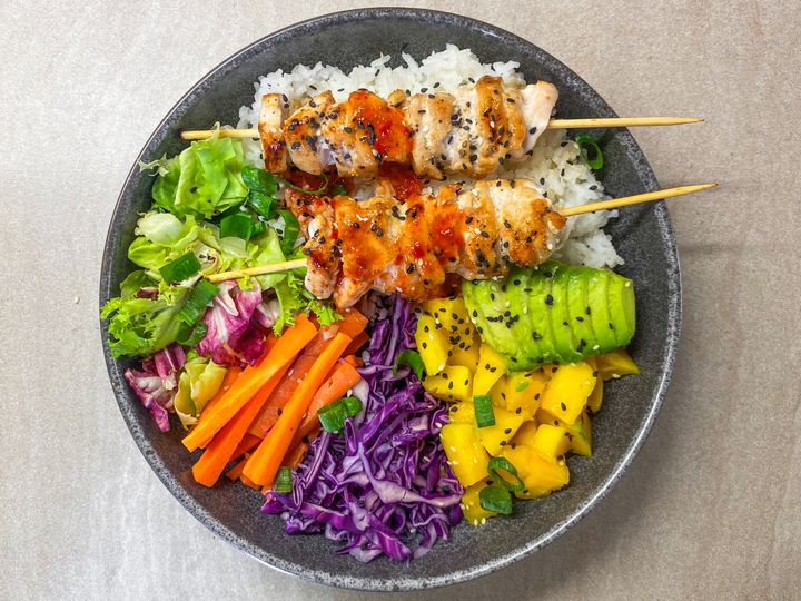 Satay Chicken Rice Bowl