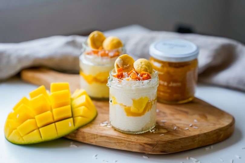 Mango Sticky Rice do skleničky