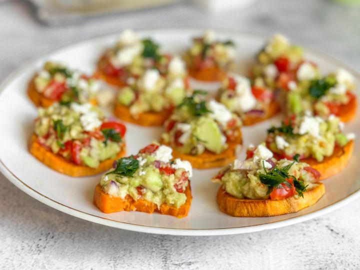 Sweet Potato Bites with Guacamole