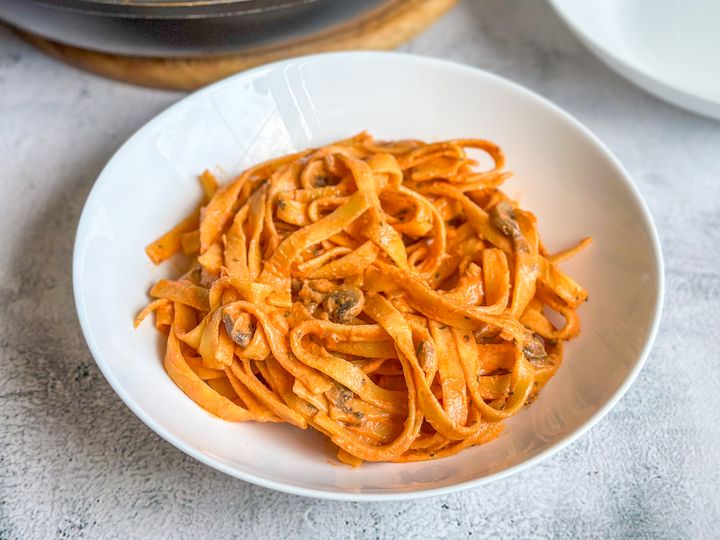 Krémové šampiňónové cestoviny