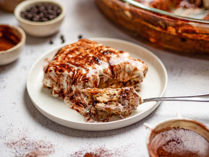 Banoffee pečená ovesná kaše