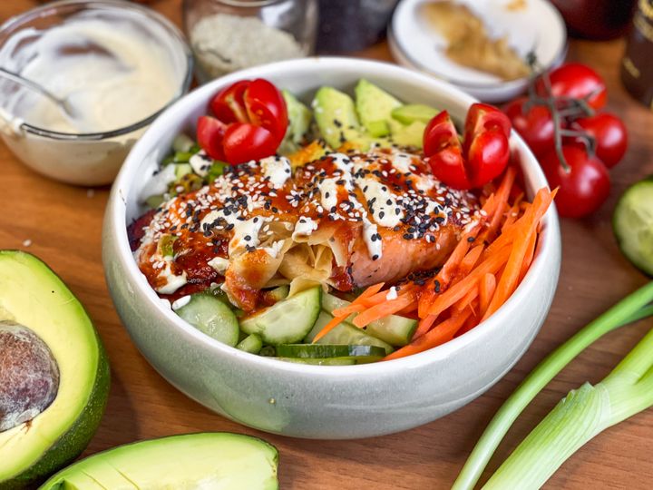 Pečený losos se zeleninou