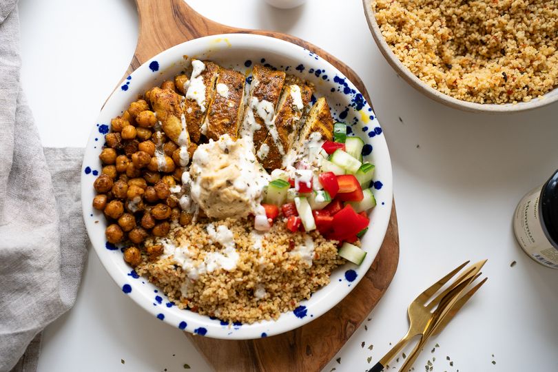 Moroccan chicken with couscous