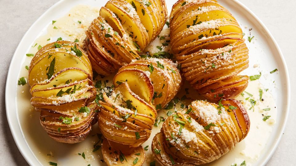 Hasselback brambory