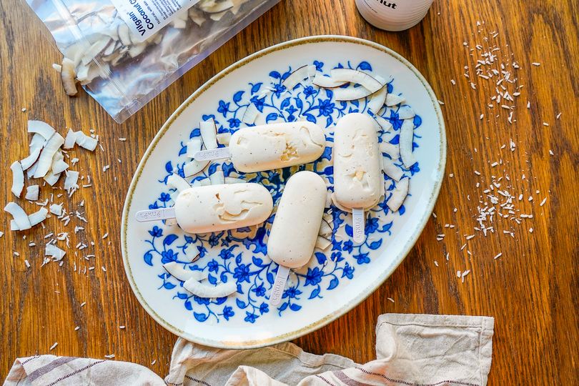 Vegan kokosové nanuky slazené medem