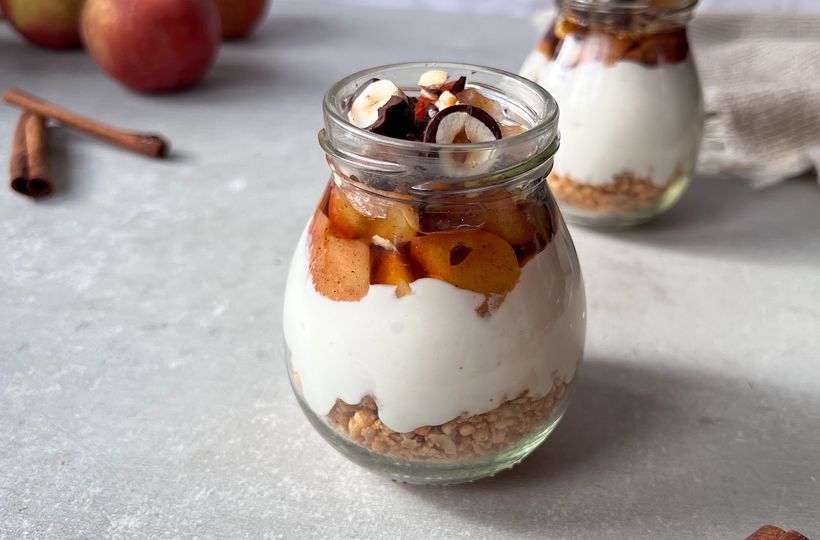 Jablkový dezert à la jeseň v pohári