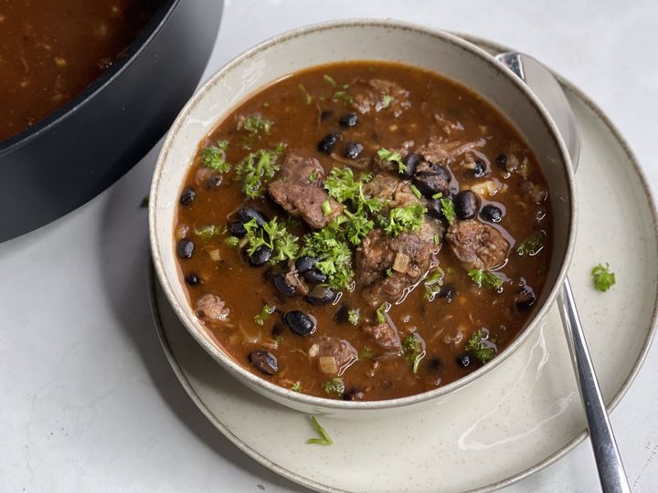 Rychlý fazolový guláš s hovězím