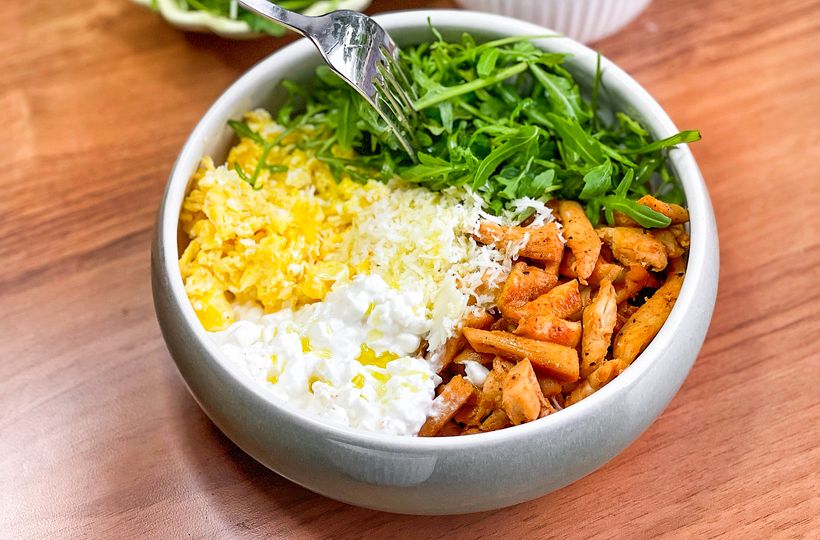 Protein bowl s kuřecím