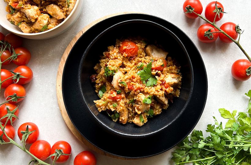Bulgur mit Hähnchenfleisch