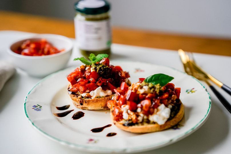 Caprese English Muffins
