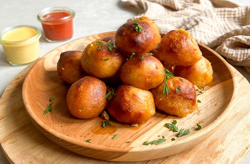Homemade air-fryer potato croquettes