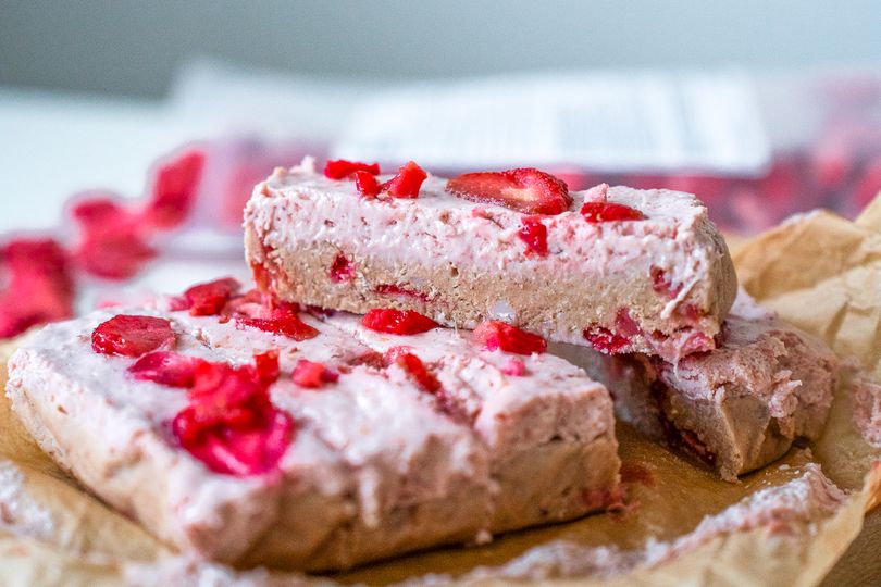 Jahodovo-vanilkové protein bars