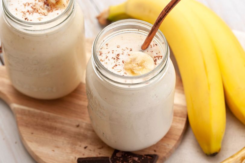 Banánový protein milkshake