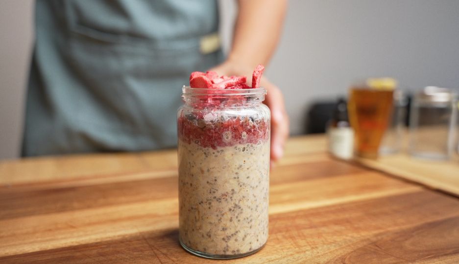 Protein Overnight Oats with Fruit