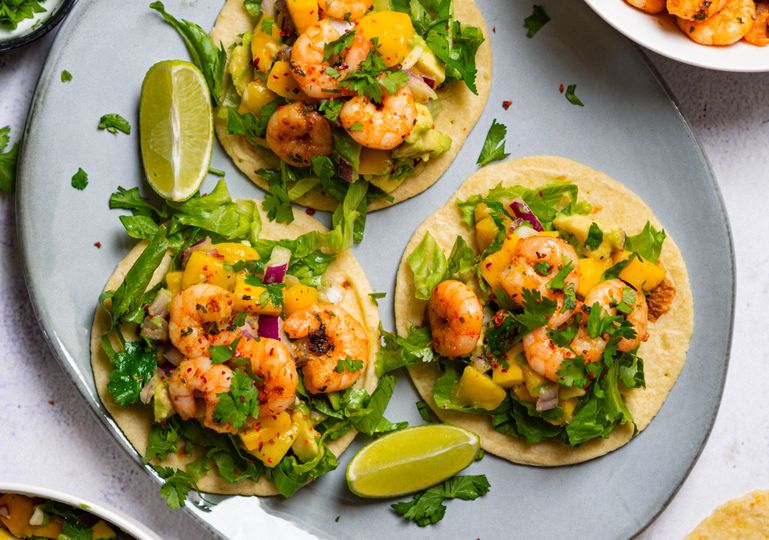 Krevetové tacos s mangovou salsou