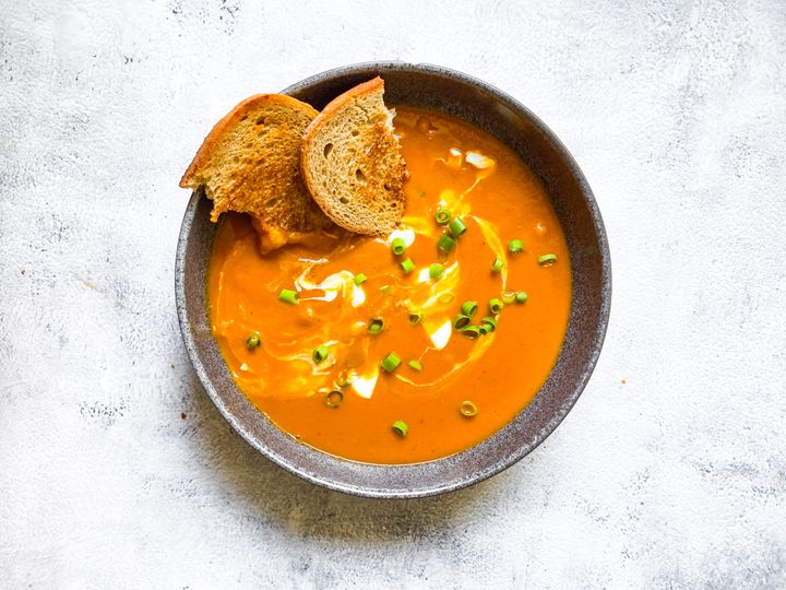 Hustá zeleninová polievka s kokosovým mliekom