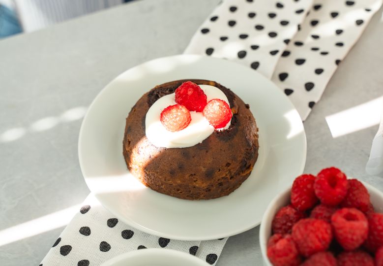 Mug cake proteic cu ciocolată
