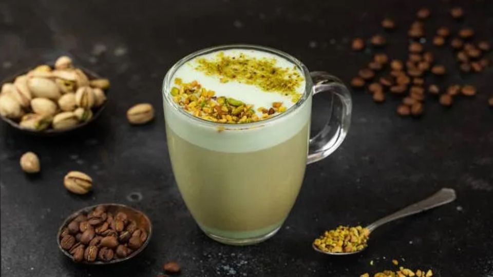 Pistáciové Latte