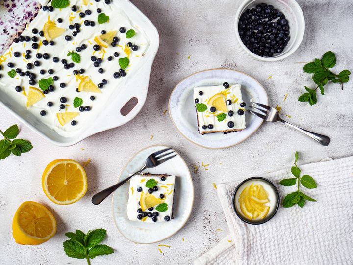 Čučoriedkovo-citrónová buchta