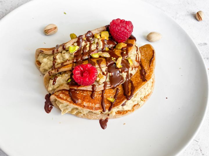 Dubai Chocolate Pancakes