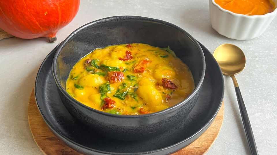 Dýňové gnocchi s krůtím masem