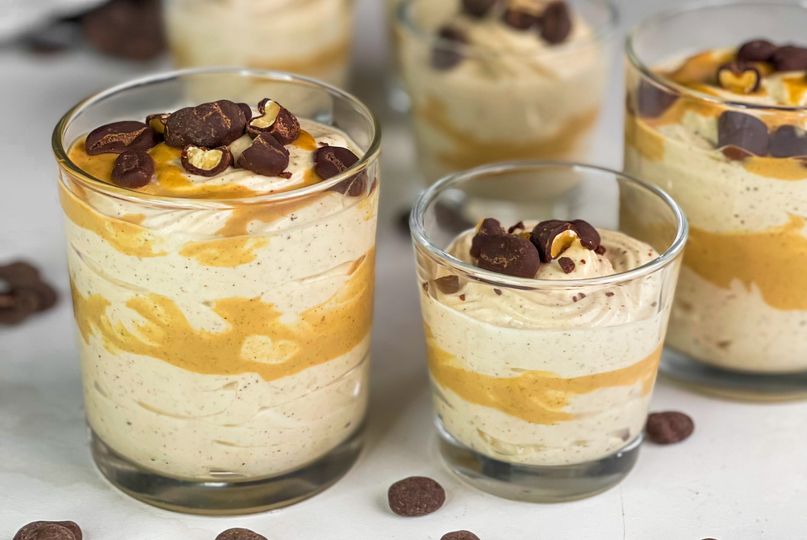 Arašidová pena s tvarohom