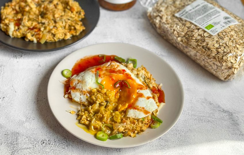 Kimchi oatmeal: terci de ovăz sărat și ouă