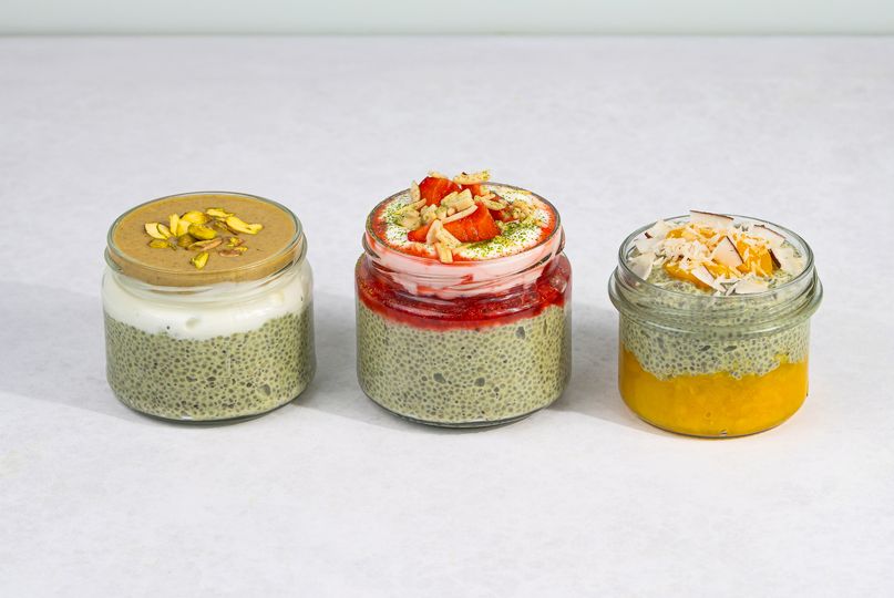 Matcha chia pudink 3x jinak