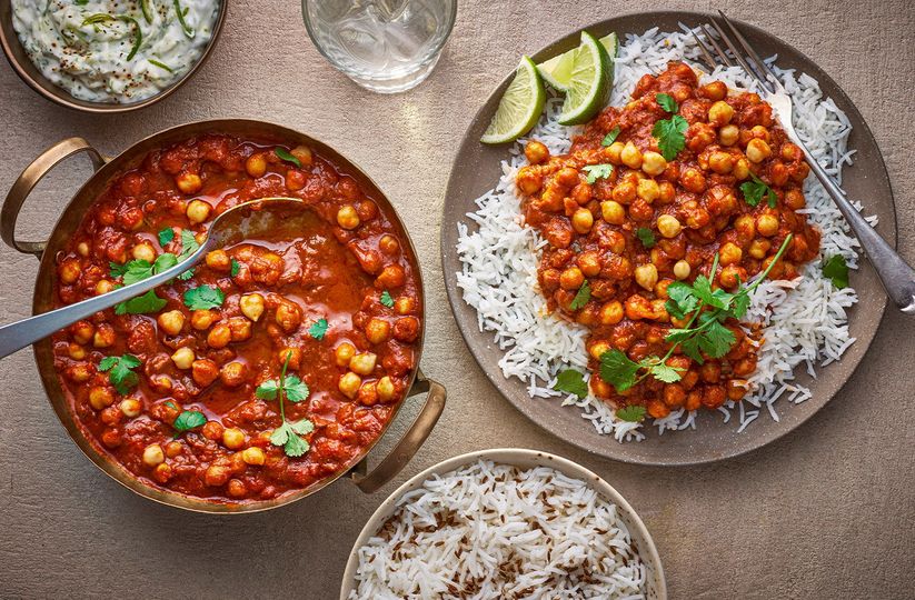 Chana masala: cizrnové kari s kokosovým mlékem