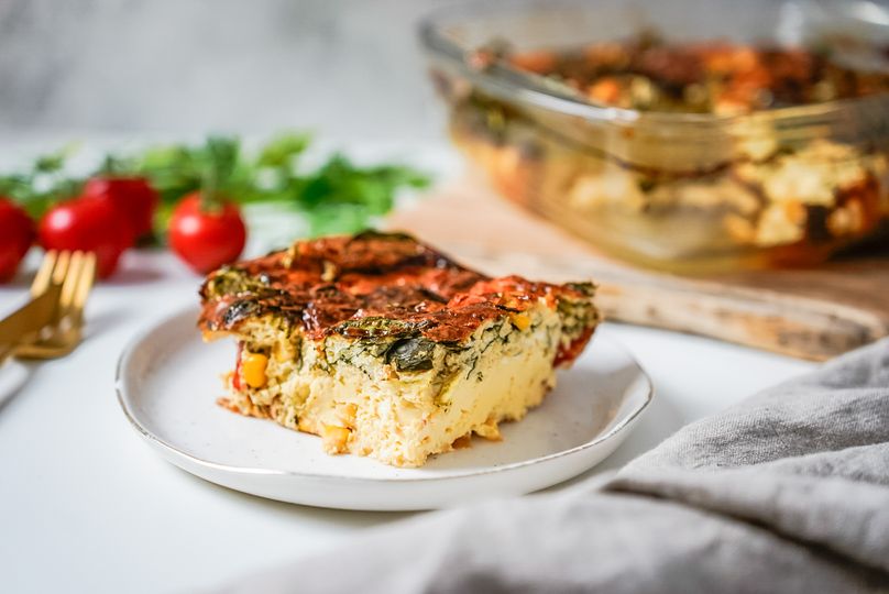 Ouă coapte cu parmezan