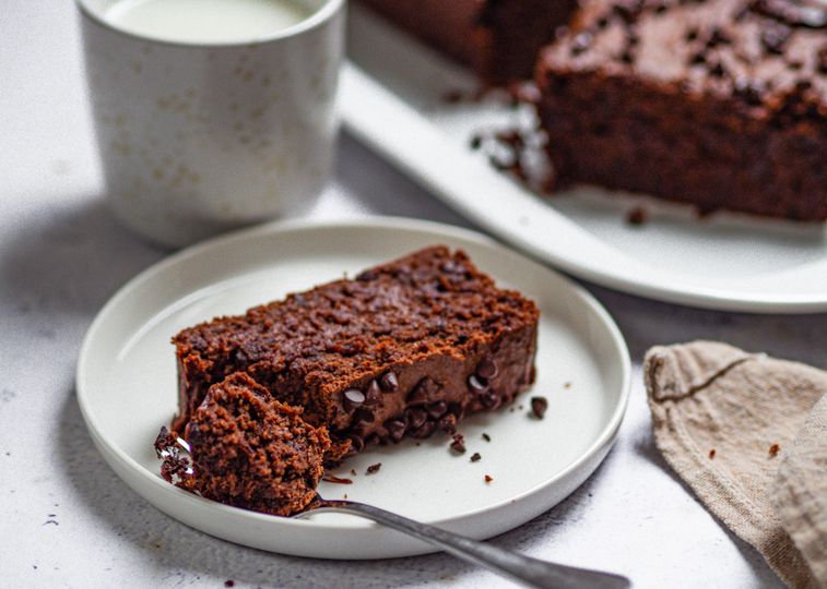 Bananenbrot mit Schokolade