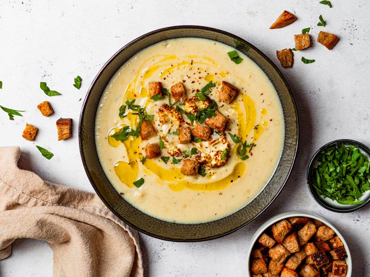 Jednoduchý karfiolový krém