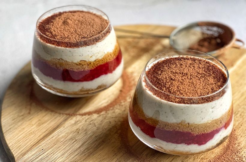 Raspberry Tiramisu Cups